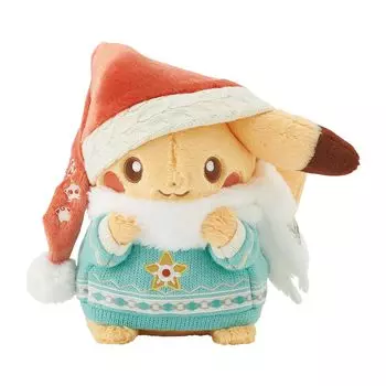 Pokemon Center Оригинальная плюшевая игрушка Покемон Трогательный Рождественский Пикачу