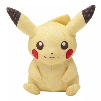 Pokemon Center Оригинальная плюшевая игрушка Покемон Лоскутный Пикачу