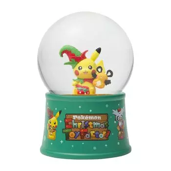 Pokemon Center Оригинальный снежный шар Pokemon Рождественская фабрика игрушек
