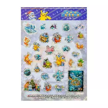 Pokemon Center Original PET Seal Pokemon Christmas in the Sea