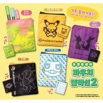 POKEMON Center Pouch Collection 2, 8362346767, Популярные покемоны в Корее