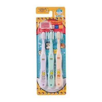 POKEMON Набор зубных щеток Center из 3 предметов PokemonSmile Snorlax, 7491627668, популярный покемон в Корее