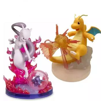 Покемон Драконит Mewtwo Украшения Аниме Фигурки Игрушки Модель Каваии Для Детей Подарок 1шт Pack of 1 Mewtwo