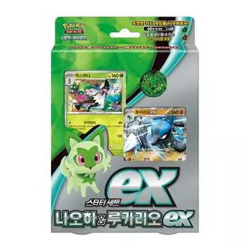 POKEMON Карточная игра Scarlet & Violet Starter Set ex “Naoha & Lucario ex”, 8157096081, популярный покемон в Корее
