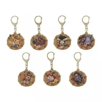 POKEMON Коллекция ключей из дерева в центре Хэллоуин, Фестиваль урожая, 7378068219, Популярный покемон в Корее