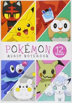 Музыкальный блокнот Pokemon 12 шт.