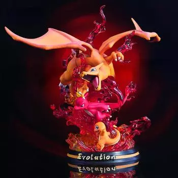 Pokemon Pikachu Charmander GK Аниме Фигурки Игрушки Модель Дети Подарок оранжевый