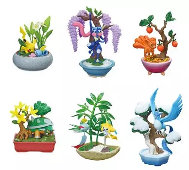 Pokemon Pocket BONSAI3 С изменением времен года 1BOX H120 x W145 x D215 мм ABS Re-ment - - Приблизительно. АТБК-ПВХ,