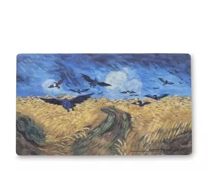 Pokemon Pokemon Center x Van Gogh Armor Gaa Playmat, вдохновленный пшеничным полем с музеем Crows Center