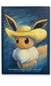 Pokemon Pokemon Center x Van Gogh Eevee — обложки для карточек, вдохновлённые автопортретом Гога из Van Center Museum (65 штук)
