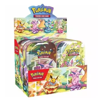 Pokemon Scarlet PRISMATIC EVOLUTIONS Mini Can Display 2 упаковки для TCG и Violet (8 шт.) - может.
