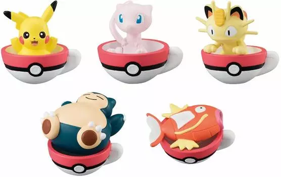 Pokemon Sun Moon Pokemon Teacup Time Mascot 2 Все 5 типов Набор Gacha Gacha &