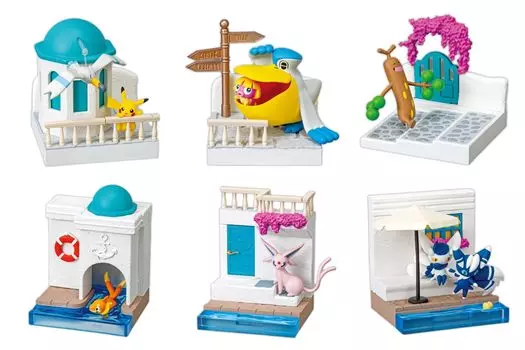 Pokemon Town 3 Sea Breeze Path BOX продукт 6 видов 6 штук Re-ment