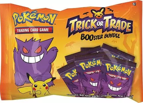 Набор бустеров для коллекционной карточной игры Pokemon Trick or Trade (Английская версия)
