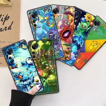 Pokemons Totodile Squirtle для Xiaomi Mi 13 13Pro 12X 12 11 11T 11i 10T 10 Pro Lite Ultra 5G 9T 8 черный чехол для телефона Mi A3(CC9E)