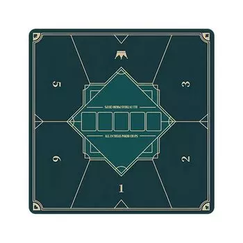 Poker Mat Texas Digital Print Rubber Mat 80x80cm +Lsm Hold em (Square A)