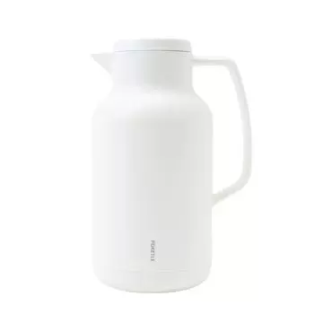 POKETLE Настольная кастрюля Термоизоляционный стеклянный термос 1 л Белый