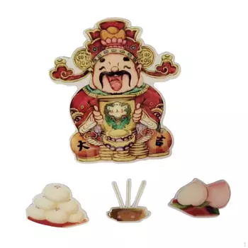 Поклонение магниты на холодильник весело украшение китайского года для офисной доски Style B