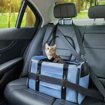 Поколение переносок для кошек Petsfit с существенно улучшенной сумкой-переноской для маленьких кошек, подходящей для использования в устойчивых к запатентованным предотвращающим синий