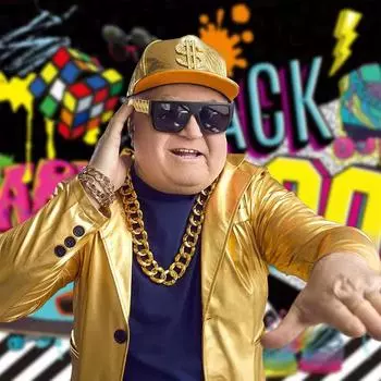 Поколение Винтаж Выпускной Вечеринка Наряд Косплей Очки Элвиса Королевская Золотая Цепочка Моделирование Солнцезащитные Очки