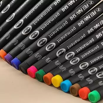 Покрашенные перманентные ручки искусства отметки водоустойчивая ручка идеально подходят для рисования и искусства