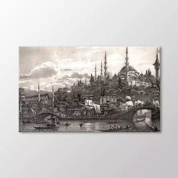 Покраска подвесного моста в Галате