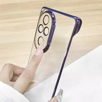 Покрытие без границ прозрачный чехол для телефона Honor 200 Pro 200Pro гальванизированный прозрачный ультратонкий прозрачный жесткий задний бампер чехол For Honor 200 Pro чистый