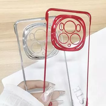 Покрытие без границ прозрачный чехол для телефона Honor Magic6 Pro Magic6Pro гальванизированный цветной жесткий бампер задняя защитная крышка For Honor Magic6 Pro чистый