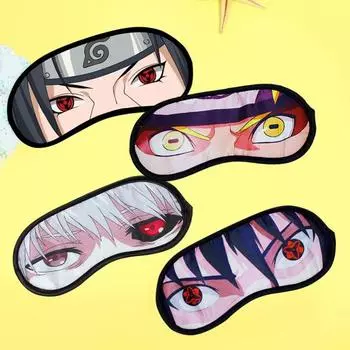 Покрытие для глаз, ультрамягкая повседневная эластичная лента, аниме «Убийца демонов», косплей, путешествия, расслабленная повязка на глаз для чутко спящего человека A