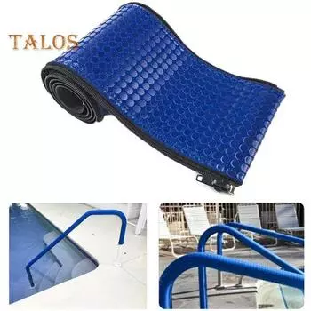 Покрытие для перил бассейна, противоскользящее ограждение для поручней для бассейна, обертка для ручек, защитная ручка для поручней, рукав с застежкой-молнией S