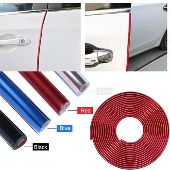 Покрытие Наклейки для защиты кромок дверей автомобиля Полоска Защитная наклейка для автомобильной двери от царапин Украшение автомобиля Молдинги Полоски для стайлинга автомобиля