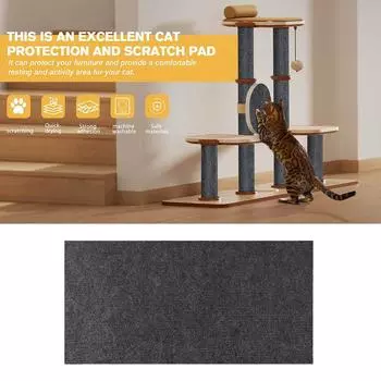 Покрытие Защитный коврик для мебели от кошачьих царапин Коврик для кошачьих царапин Самоклеящийся коврик для двери S P0C0 khaki-One size