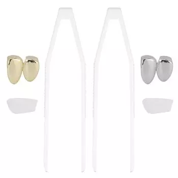 Покрытие зубов скобка модные металлические украшения для зубов украшения для Хэллоуина Gold