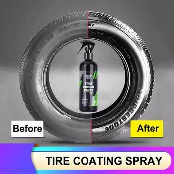 Покрытия для придания блеска шинам Долговечные высокоглянцевые покрытия Легкое нанесение Нежирное средство для восстановления автомобильных шин Очиститель Покрытие 100ml
