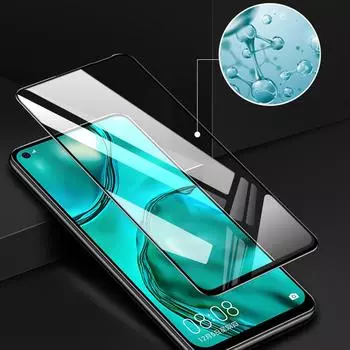 Покрытое закаленное стекло для Xiaomi Poco F3 X3 NFC Note 9 Pro Note 10 Pro Note8 Pro для Samsung A02 M62 A50 A51 A12 Huawei защитное стекло