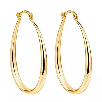 Покрытые глянцевые серьги Креативные женские модные серьги Серьги One Size золотой