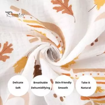 Покрывало для детской кроватки с эластичной лентой, двухслойная марля, впитывающая влагу, наматрасник, противоскользящая простыня для малышей белый