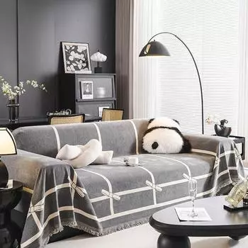 Покрывало для дивана в скандинавском стиле, универсальное покрывало для дивана с принтом на три сезона, домашний декор 180x130