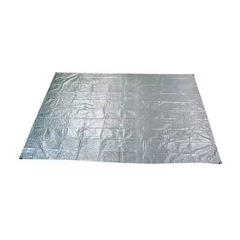 Покрывало для пикника Captain Stag серебряное 350 x 262 см 6 татами 14 люверсов в комплекте 6 шпилек в комплекте (КАПИТАН ОЛЕНЬ)