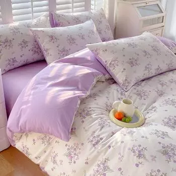 Покрывало из чистого хлопкового твила для общежития - односпальное/двуспальное Single quilt cover 1.5*2.0