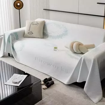 Покрывало из ледяного шелка для дивана, плед для гостиной, летнее полотно для пикника, покрывало для кемпинга, ощущение льда 180x130