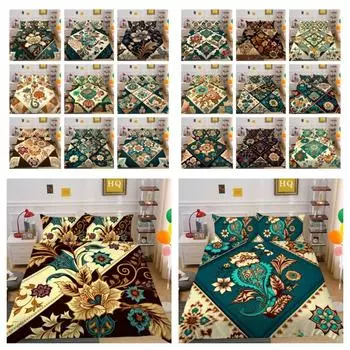 Покрывало, комплект пододеяльников, 3D высокое качество, принт Пейсли, женские домашние постельные принадлежности, комплекты постельного белья UK Single 135x200cm