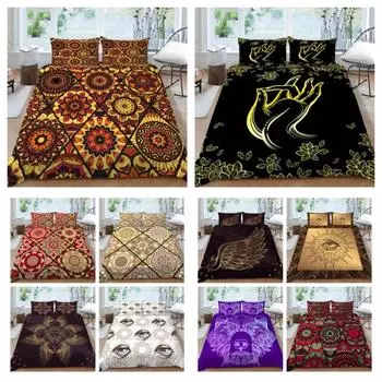 Покрывало, роскошное постельное белье, красочный комплект пододеяльников, акварельный художественный домашний текстиль для девочек и женщин, одинарный двойной королевский размер UK Single 135x200cm