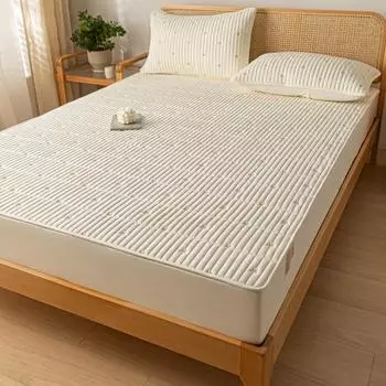 Покрывало с хлопковой подкладкой из соевого антибактериального волокна, толстое защитное покрытие на четыре сезона, покрывало с татами, пыленепроницаемое покрывало 90X190