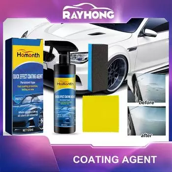 Покрывающее средство Homont для восстановления краски автомобиля, осветляющее многофункциональное средство для удаления пыли и грязи с автомобиля, чистящее средство для нанесения кристаллического покрытия 120ml set