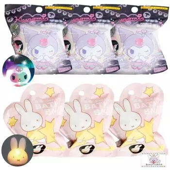 покупка 6 штук солей для ванн Glowing Miffy Kuromi, которые придадут вашей ванне более мыльный аромат 4 видов [Оптом (по 3 штуки)] мяч, веселье, (все каждый)