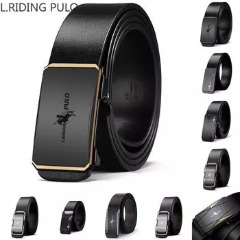 Пол Белт (Мужской кожаный ремень с автоматической пряжкой) 110cm