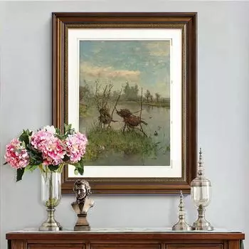 Поль Габриэль выставка музей плакат утиное гнездо ретро печать искусство холст живопись украшение 21cm30cm NoFrame