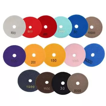 Пол из искусственного камня, гранит, влажный, сухой, примечание, оптимальная частота вращения