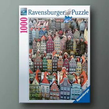 Польша Данциг 1000 деталей пазл Ravensburger, популярная корейская настольная игра
